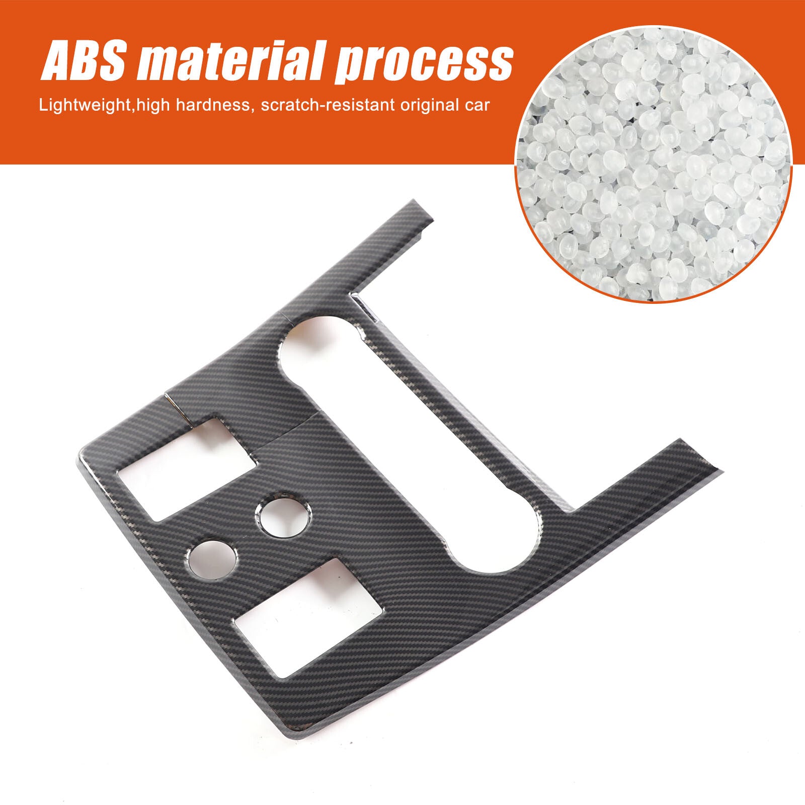 Compatible ABS Carbon Fiber Central Gear Panel Trim Cover for Range Rover Sport