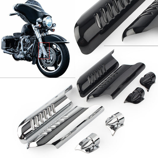 for Harley Touring FLHT 2000-13 01 Chrome Fitk Lower Leg Deflectors Shield Cover