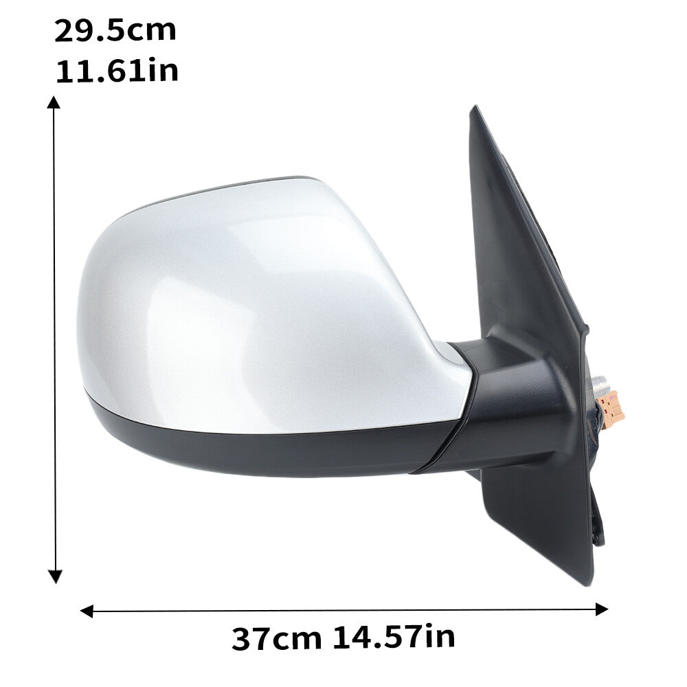 F¨¹r for VW T5 Transporter 2010-2015 Au?enspiegel R¨¹ckspiegel Silber Rechts 5 Draht