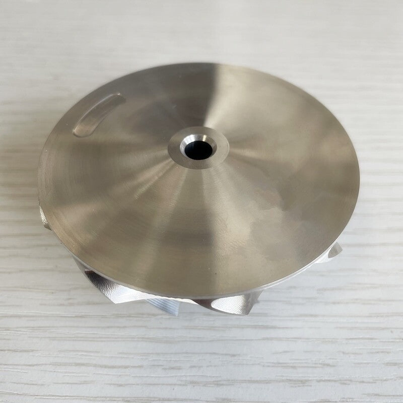 G30-770 57.52/71.40mm 9+0blades point milling snake billet compressor wheel