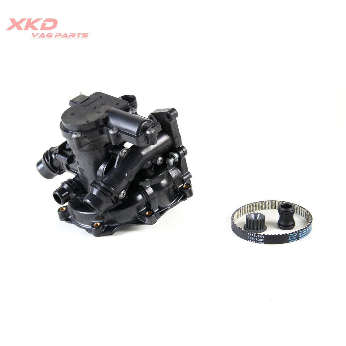 2.0T and 1.8T water pump thermostat with belt suitable for Volkswagen for Golf GTI, for Tiguan , for Audi A3, A4, etc.