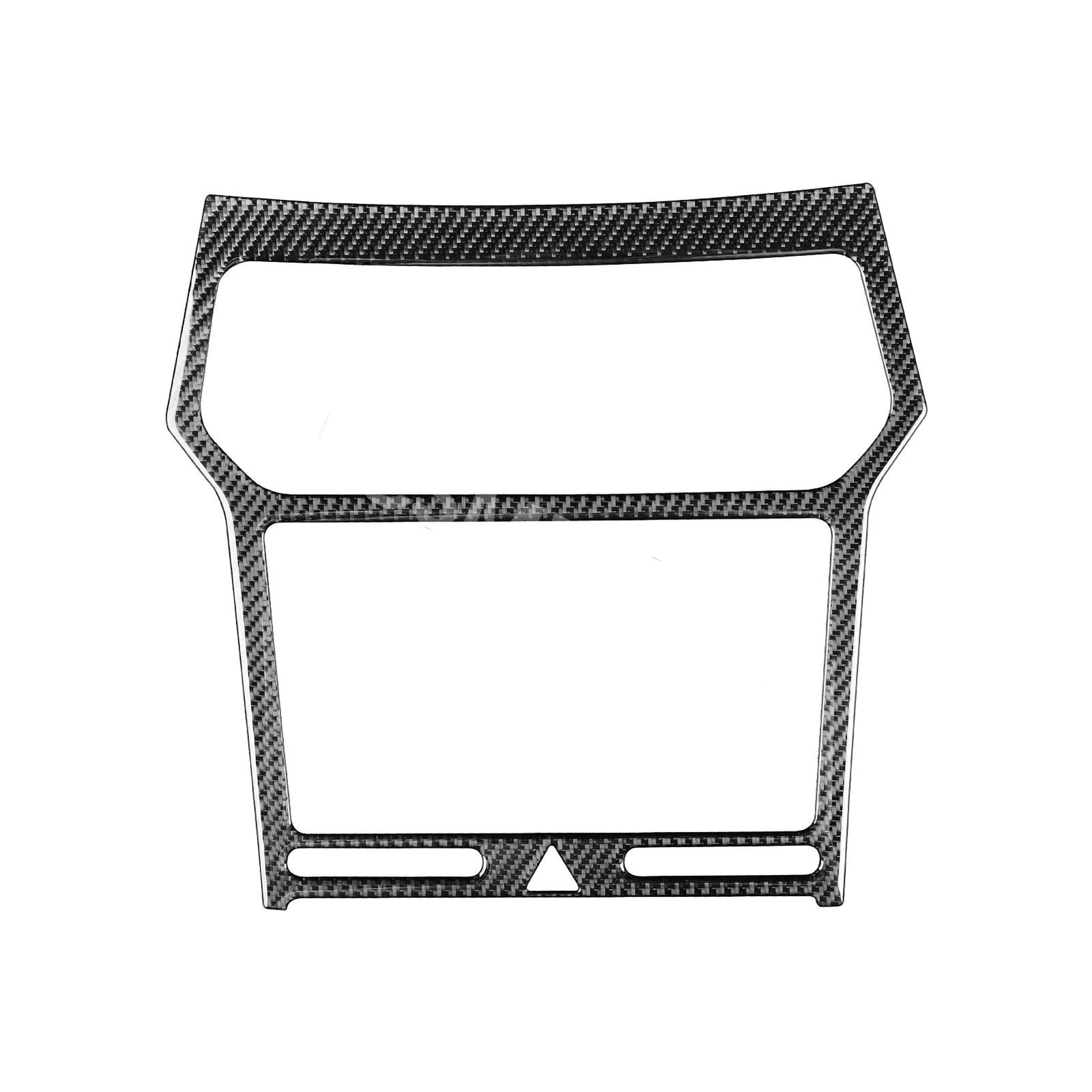 Fit For 2013-2019 for Ford Explorer Stereo Radio Panel Frame Cover Trim Carbon Fiber