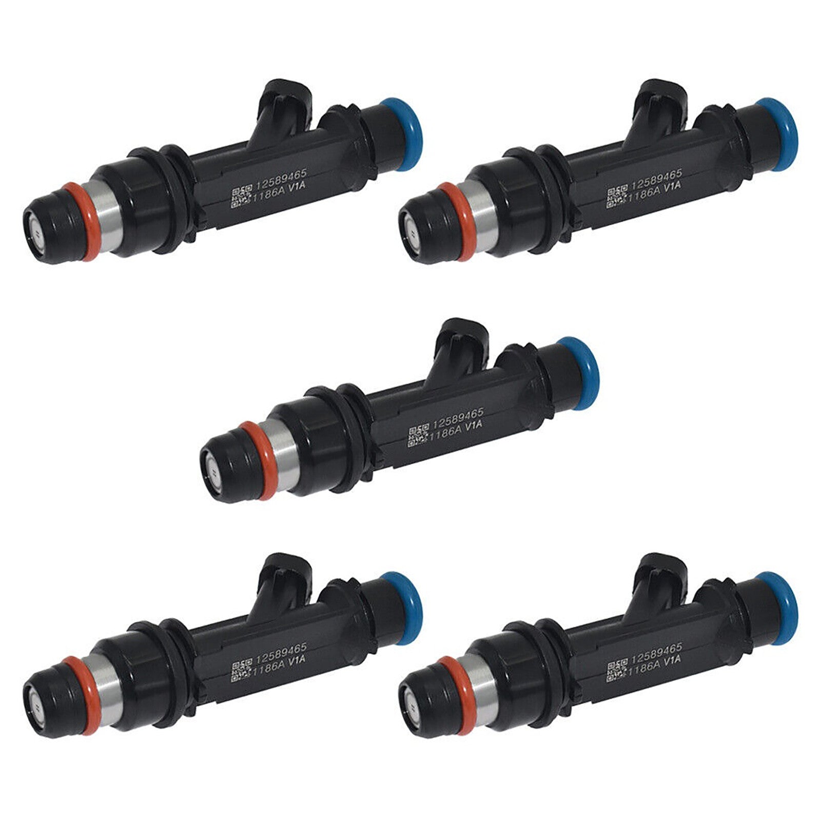 5PCS Fuel Injectors 12589465 FJ775 for Hummer H3 3.5L 3.7L I5 2006-2007