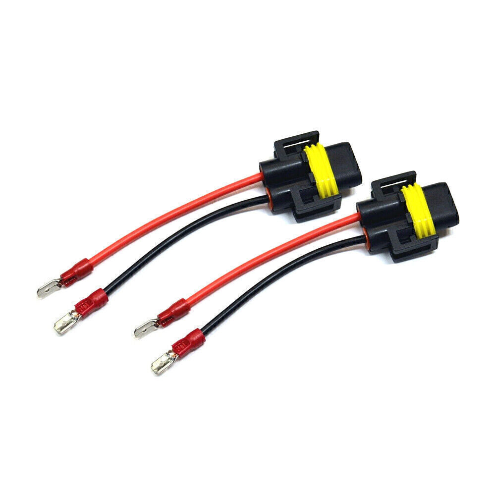 Conversion Wire H11 To H11B Two Harness Head Light Ceramic Pigtail LED Bulb Plug