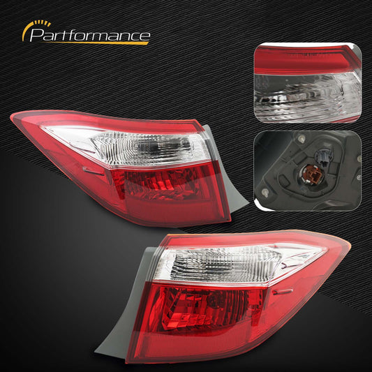 Applicable to for Toyota for Corolla 2014-2016 models, red exterior taillights and brake lights.