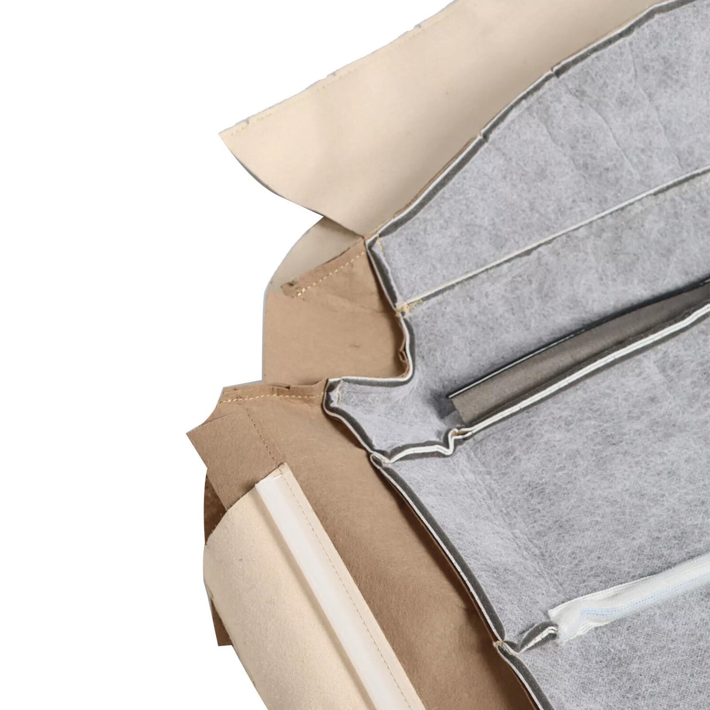 2x Driver  Passenger Leather Bottom for Seat Cover Tan For 07-14 for Ford Expedition