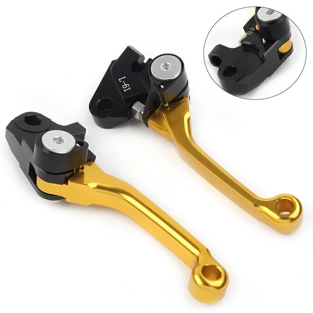 Fit for KAWASAKI KX250F/450F KX 250F KX 450F KX250 Pivot Brake Clutch Levers GOLD UK