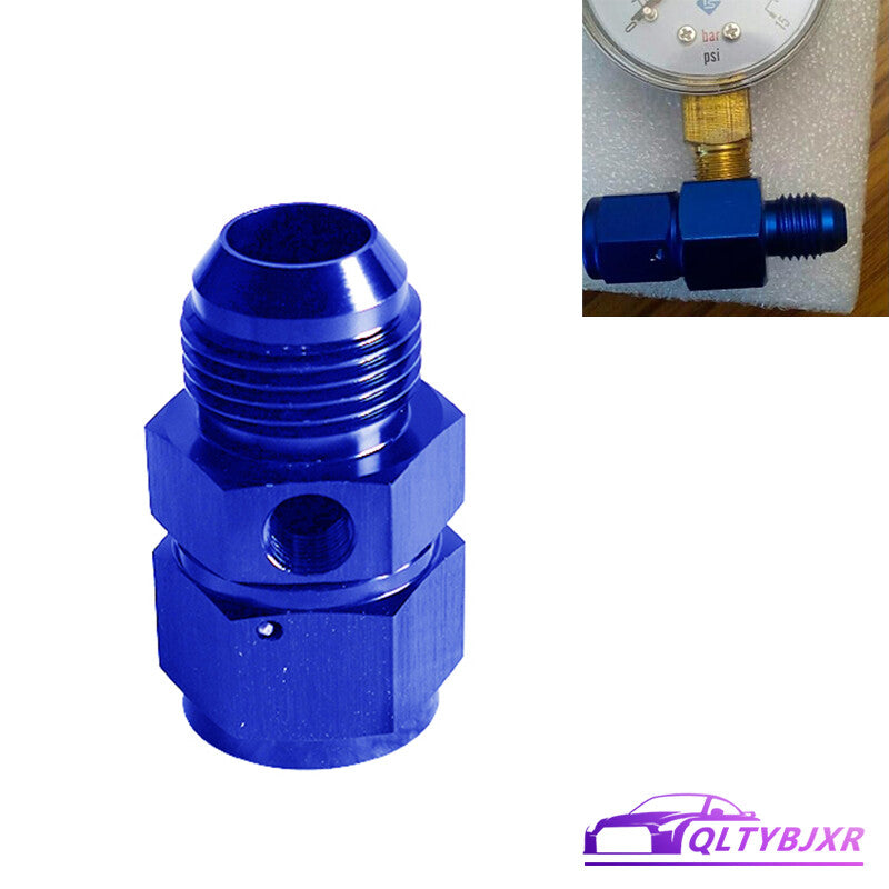 12AN Straight Fitting Adapter AN12 Male to Female 1/8NPT Gauge Fuel Hose Blue