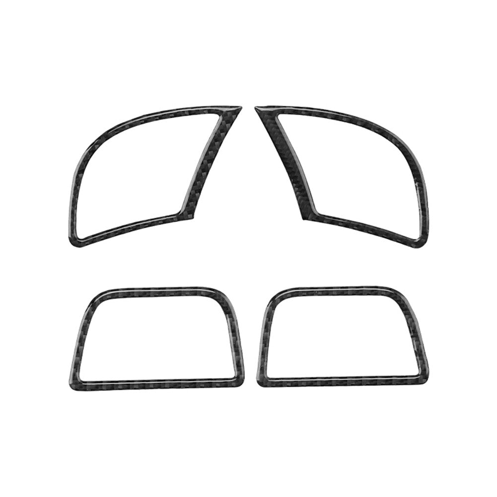 4x carbon fiber door speaker trim for Audi A4 S4 2005-2008