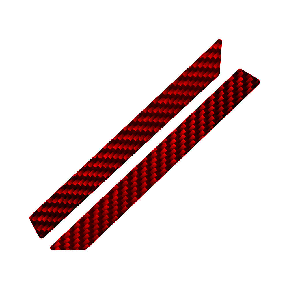 2X Red Carbon Fiber Front Door A-Pillar Cover Trim for Honda Ridgeline 2017-2020