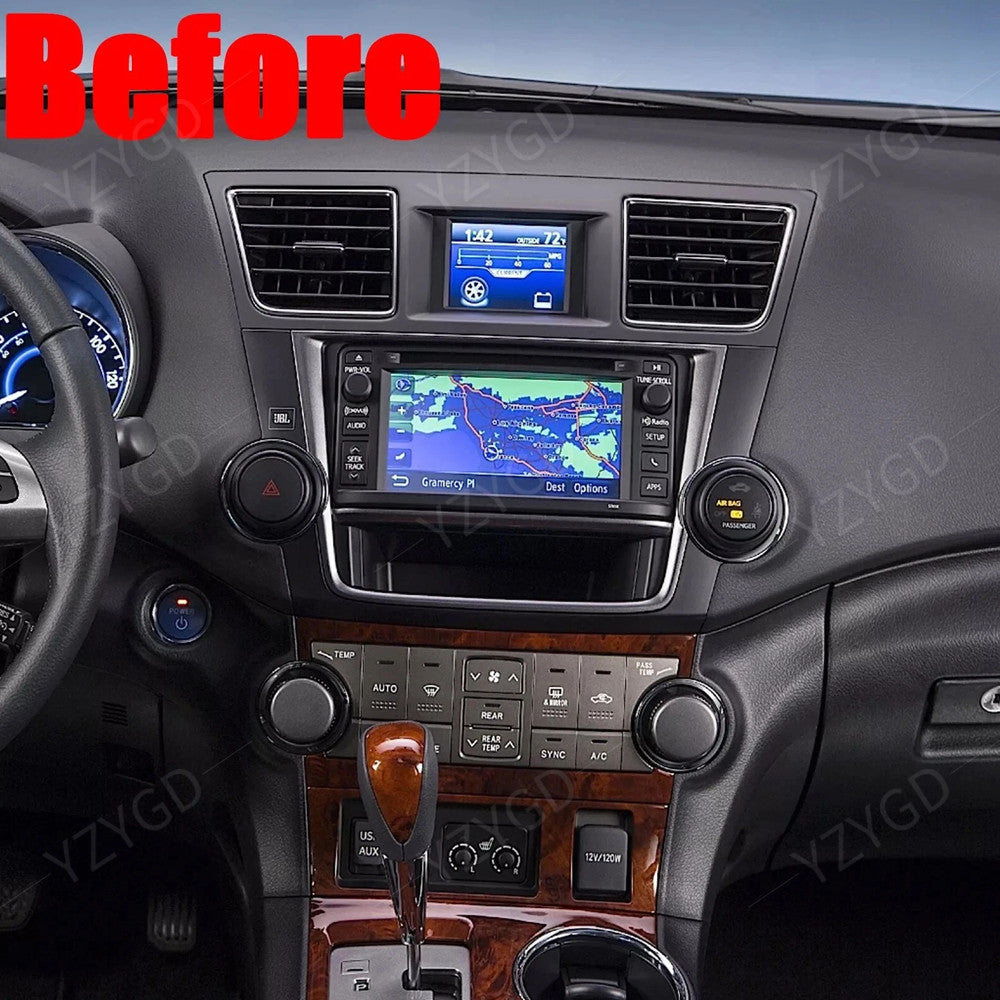 7 Android 14 Carplay for Toyota Highlander 2008-2013 Stereo Car Radio GPS Navi