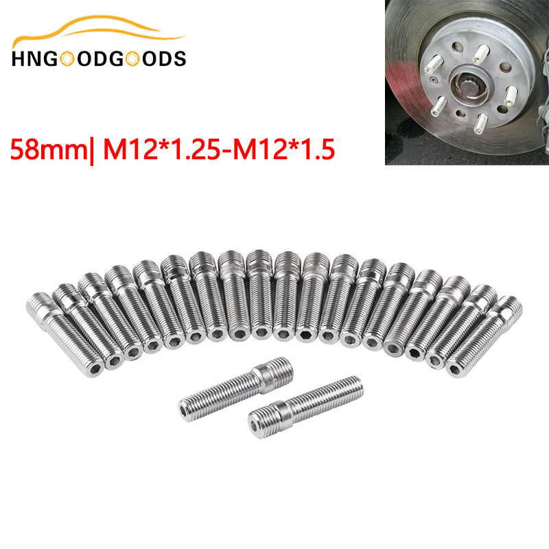 20x Extended Wheel Stud Converter Lug Bolt Screw Adapter Kit M121.25 to M12x1.5