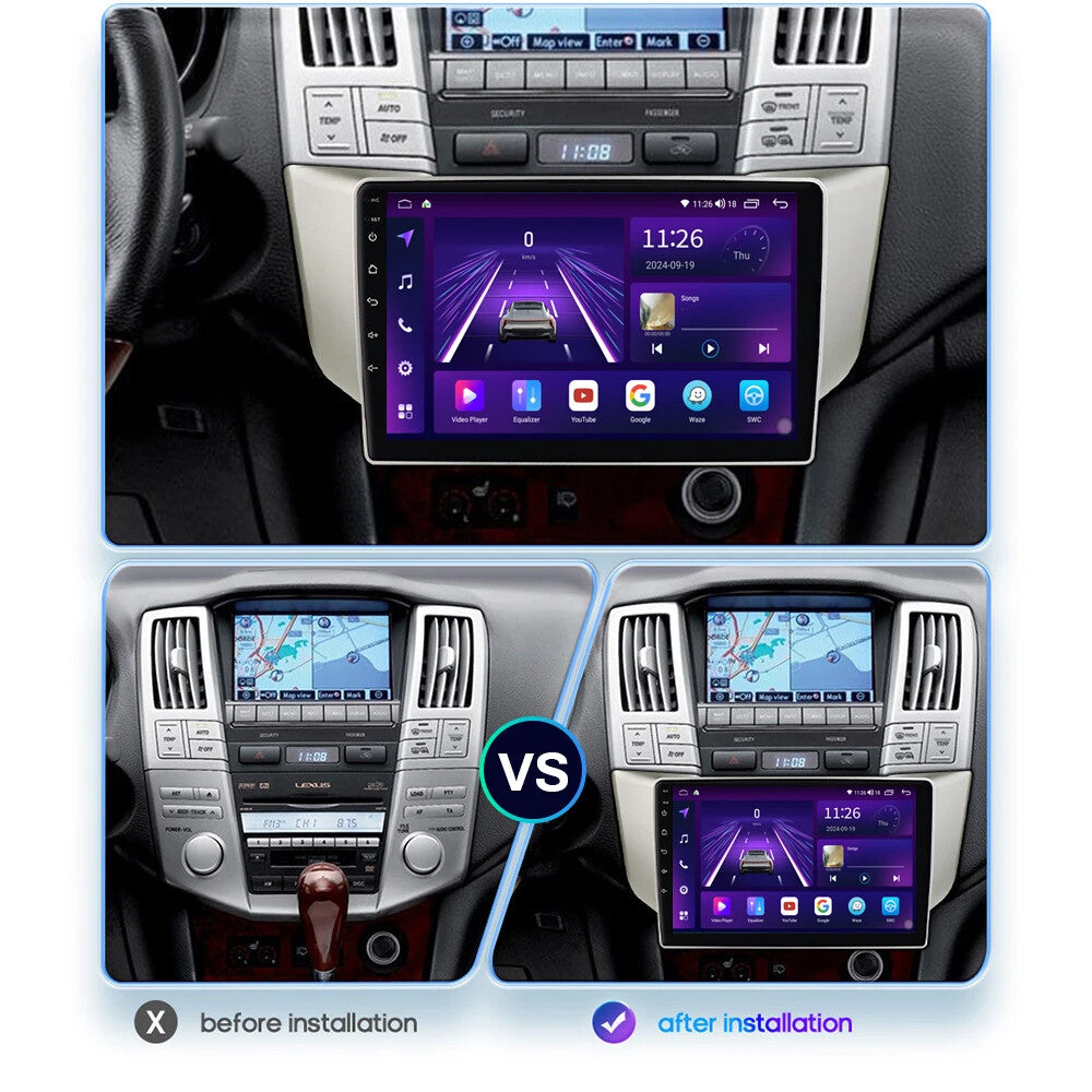 for Lexus RX300 RX330 RX400H for Toyota Harrier 2003-2009 Car Radio GPS Player