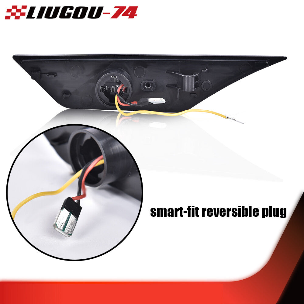 White bumper reflector side marker LED lights suitable for 2016-2020 for Honda Civics.