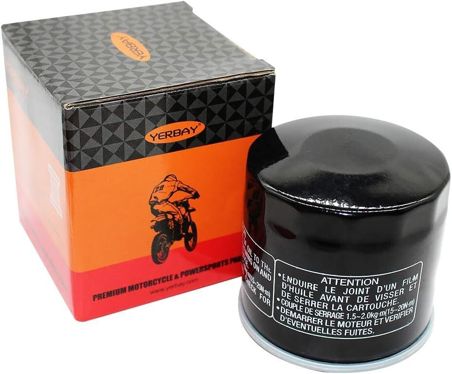 2 Pack Compatible Motorcycle Oil Filter for Suzuki LTF500F Vinson 4X4 500