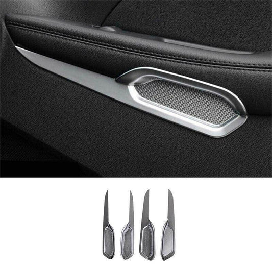 Inner Door Panel Cover Trim 4PCS Fit for Ford Explorer 2016-2019 Matte Silver