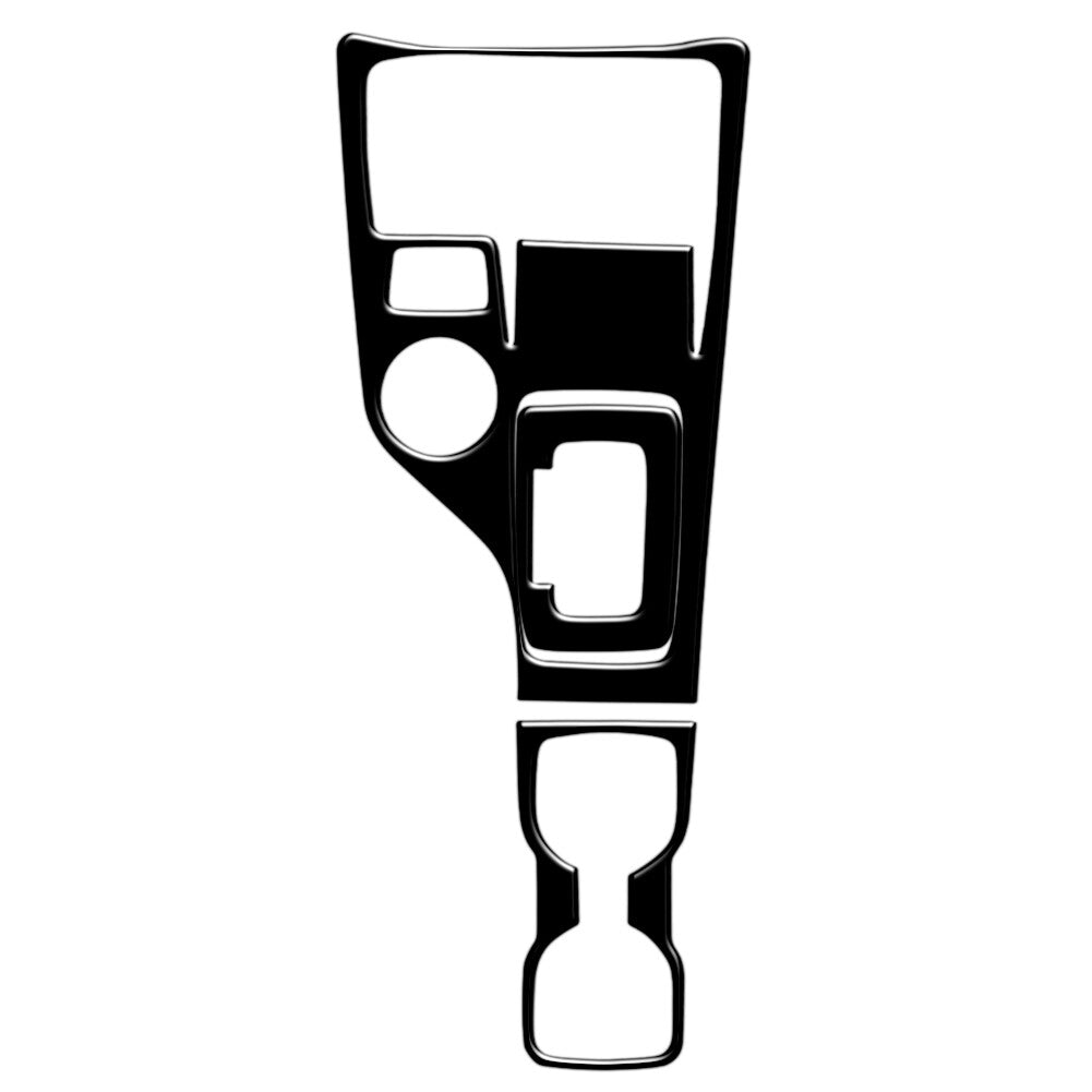 Glossy Black Gear Shift & Cup Holder Panel Cover Trim for Ford Ranger 2019-2022