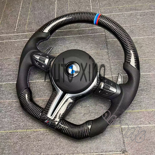 for BMW M1 M2 M3 M4 M5 M6 X5 F80 F87 Heated Carbon Fiber Steering Wheel 2015+