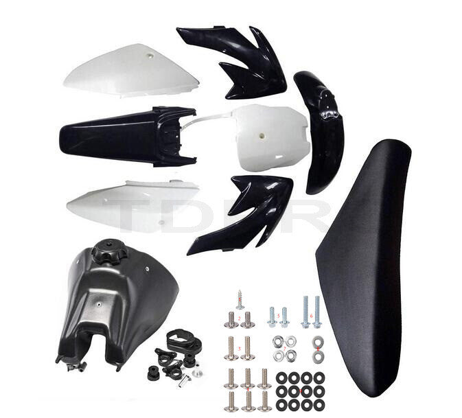 Black Plastics Kit Screws Fuel Tank for Seat For CRF70 140/150/160/200CC Dirt Bike