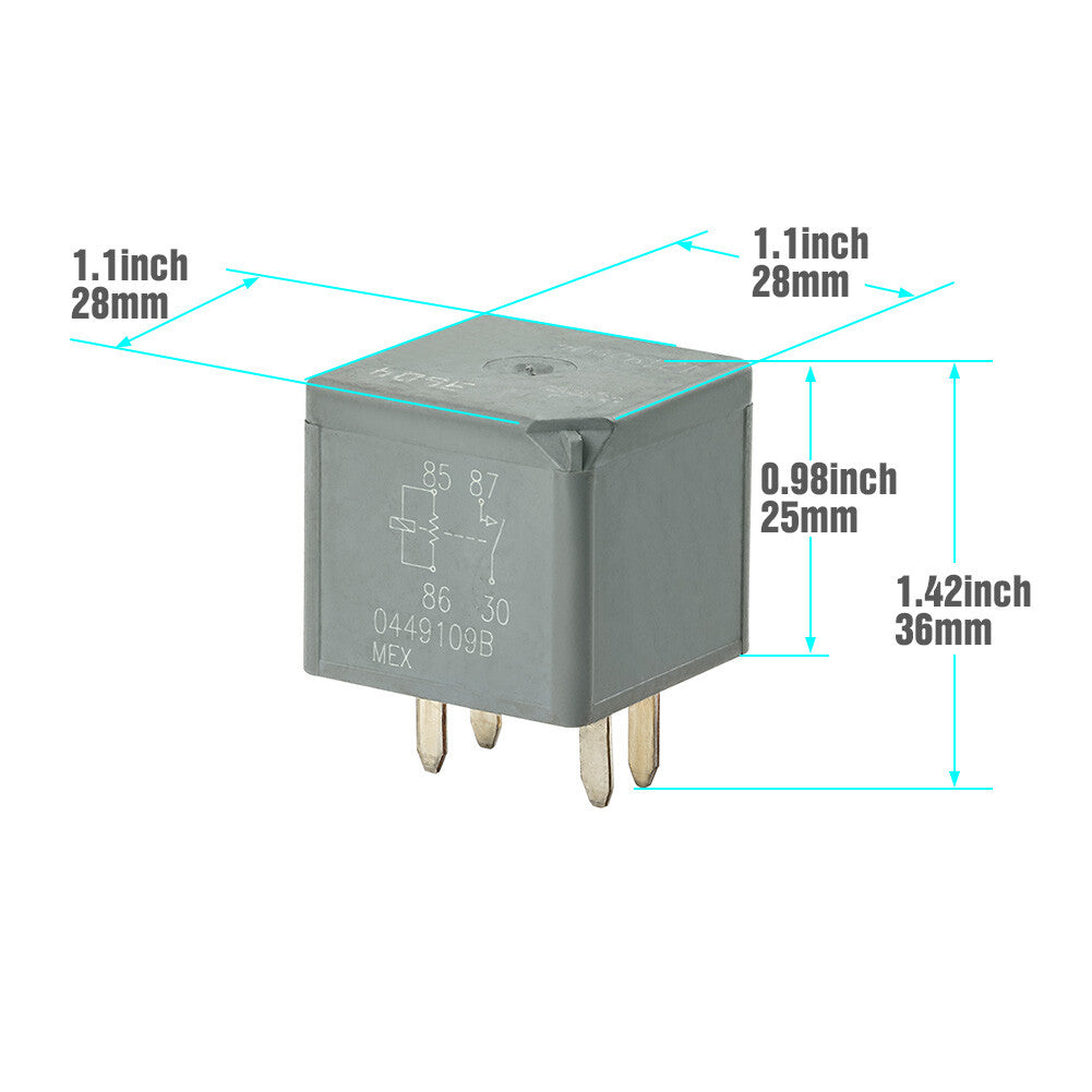 5-pack of rear relays for Chevrolet Suburban S10 pickups, Silverado 1500 for GMC D1741C 12193604