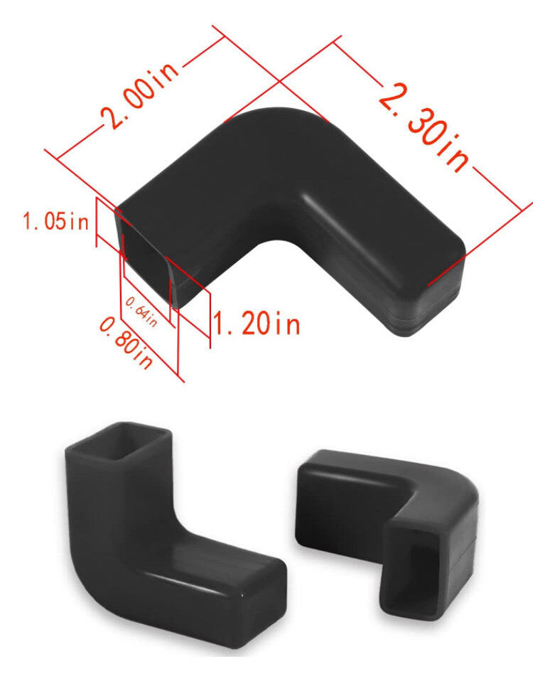 Bumper Tow Hook Covers Black for Jeep for Wrangler JK JL Gladiator JT 2007-2022
