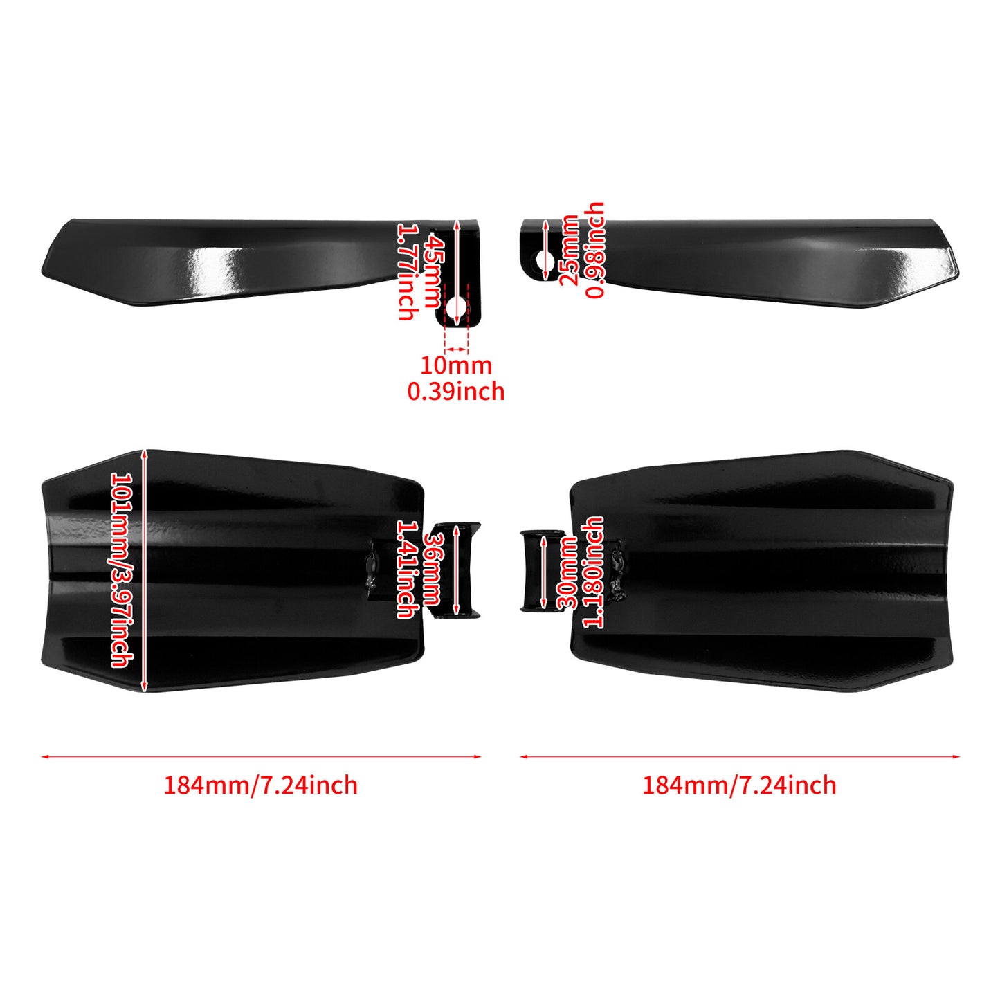 Handle Bar Hand Guards Protector Wind Deflector Shield Cover Fit for Harley