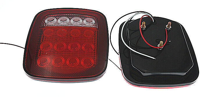 Car 2x LED Universal Truck Trailer Brake Stop Turn Signal Tail Lamp Marker Light