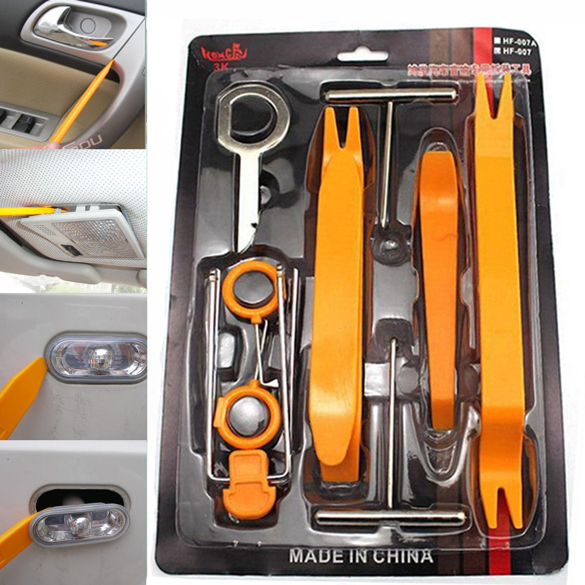 Car audio disassembly pry navigation CD tools door trim clip light