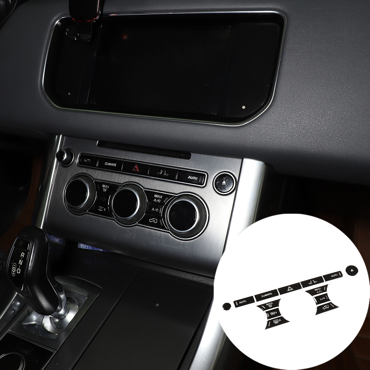 ABS carbon fiber center gear shift cover trim for Toyota FJ Cruiser 07-21