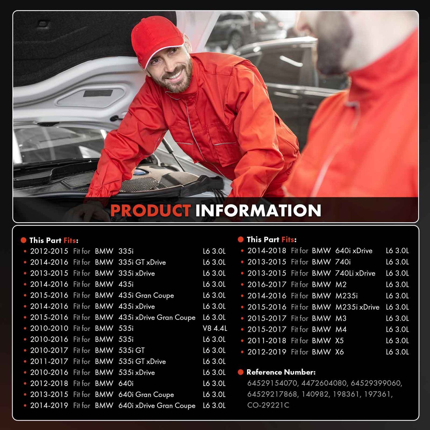 A/C Compressors Clutch for BMW 335i 435i 535i 640i 740i 740Li M2 M3 X5 X6 AC