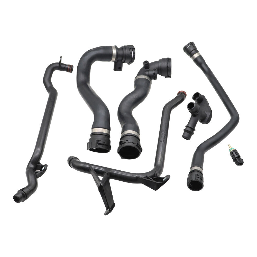 7Pcs Expansion Tank Coolant Radiator Hose Kit for BMW E46 323 325 328 330 New