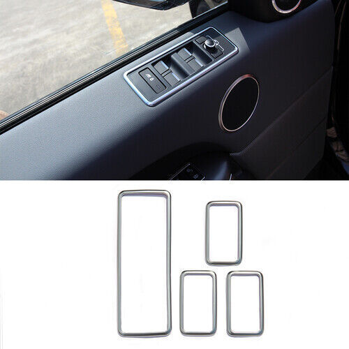 for Land Rover for Range Rover Sport 2014-2017 ABS Glass Lift Button Trim Frame