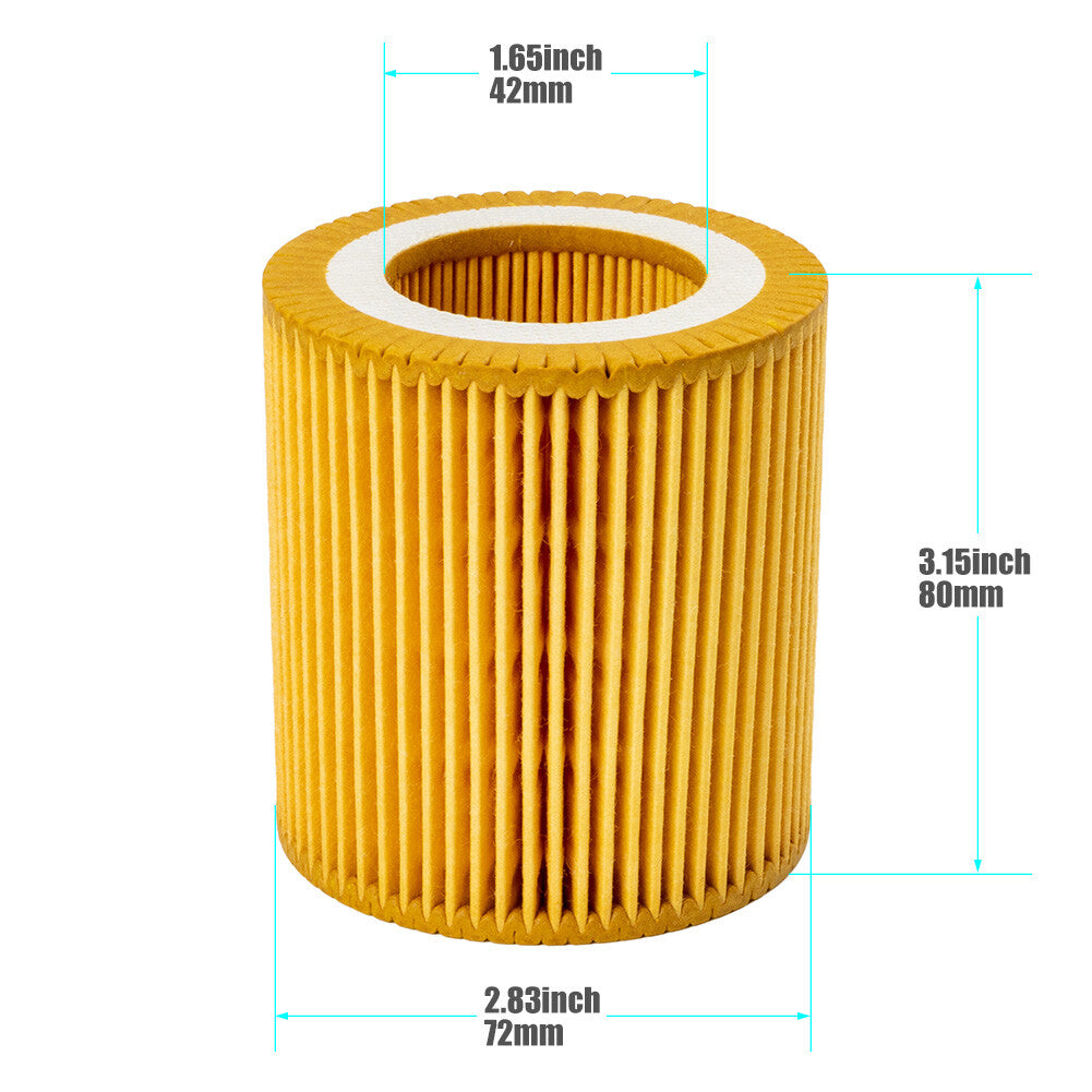 2PCS 11427566327 Oil Filter Housing Gasket Cooler Seal for BMW Z4 X3 X5 X6 328I