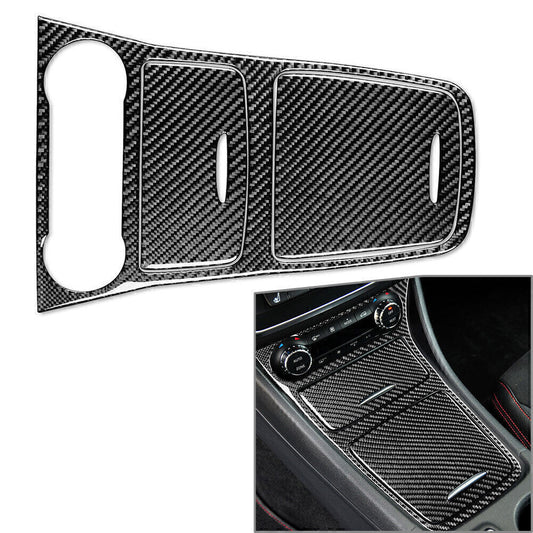 for Benz A Class W117 2013-2018 3x Carbon Fiber Interior Center Console Trim