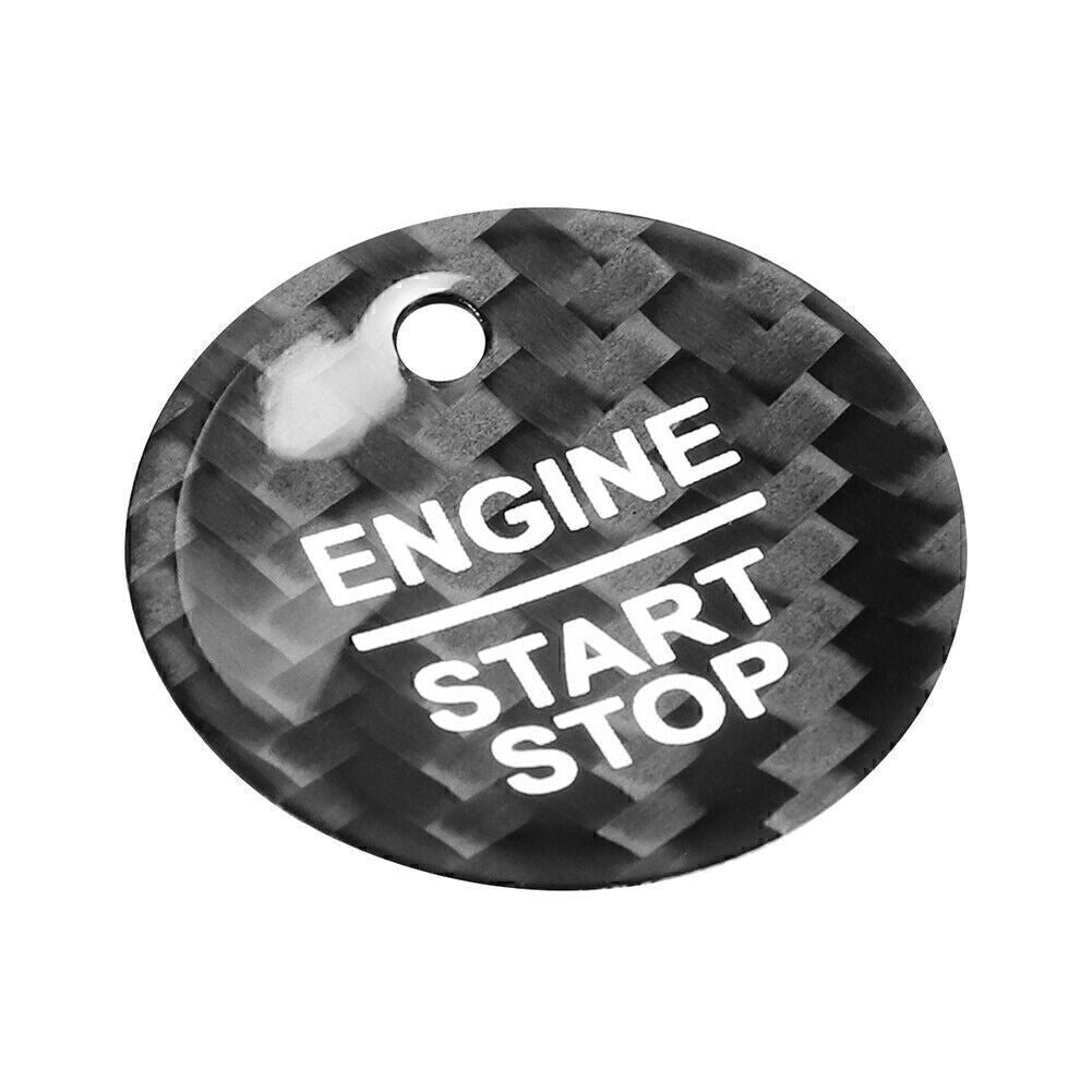 Keyless Engine Push Start Button Aufkleber f¨¹r for Ford F-150 Kohlefaser