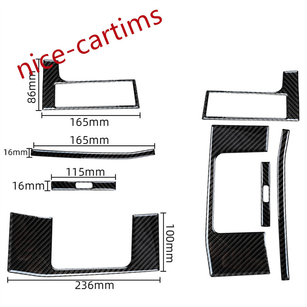 8¡ÁCarbon Fiber Dashboard Air Vent Outlet Trim For LR for Range Rover Sport 2014-2017