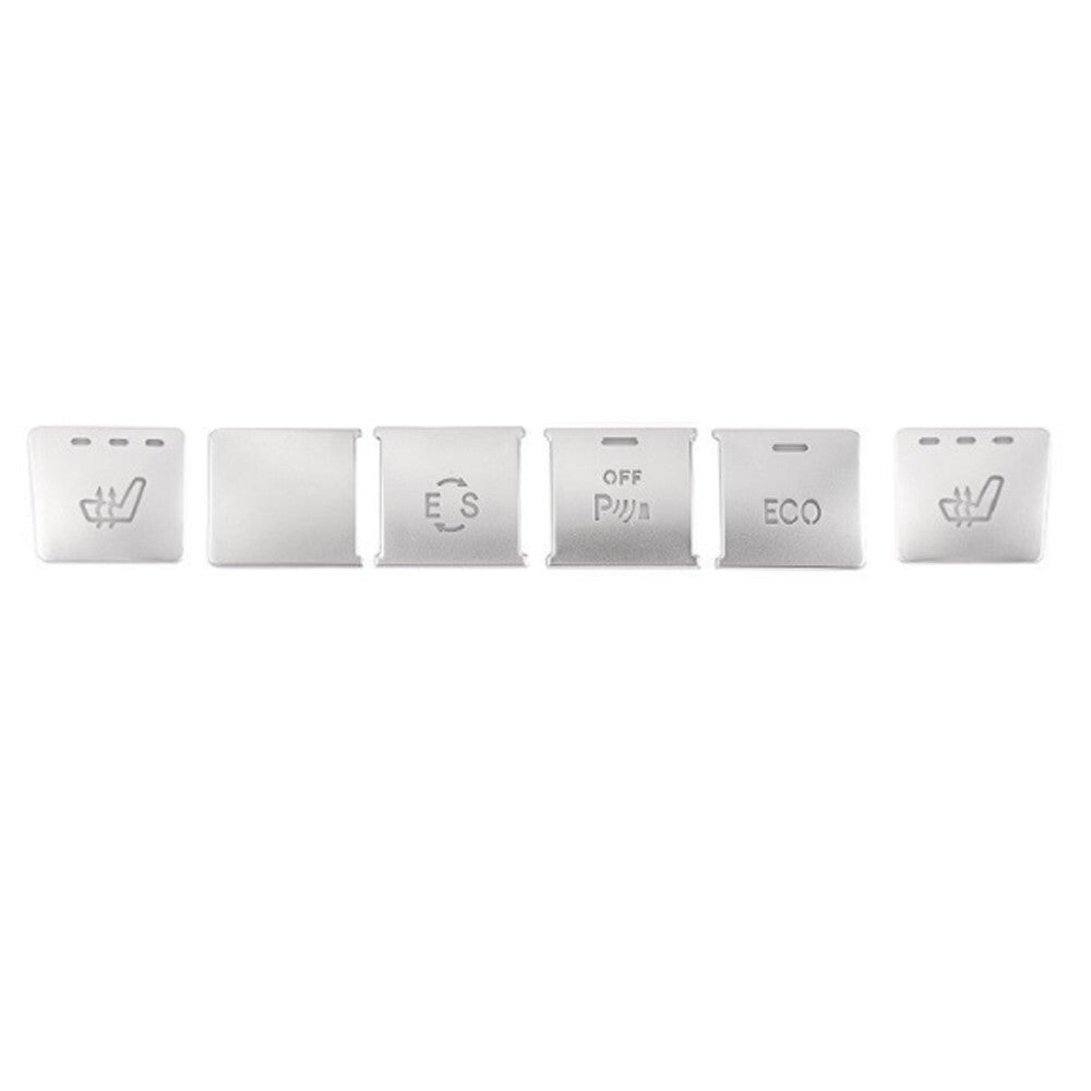 6x for Mercedes-Benz GLK X204 Center Console CD Panel Function Switch Cover Trim