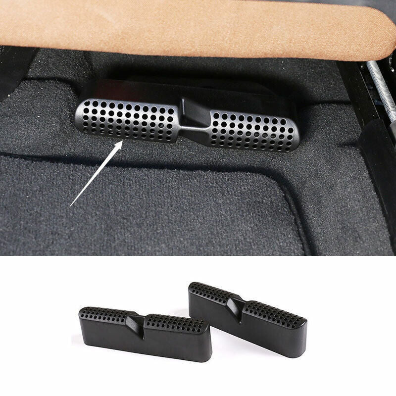 Fit for BMW X5 G05 2019-2023 ABS Black for Seat Lower Air Vent Out Dust Cover Decor