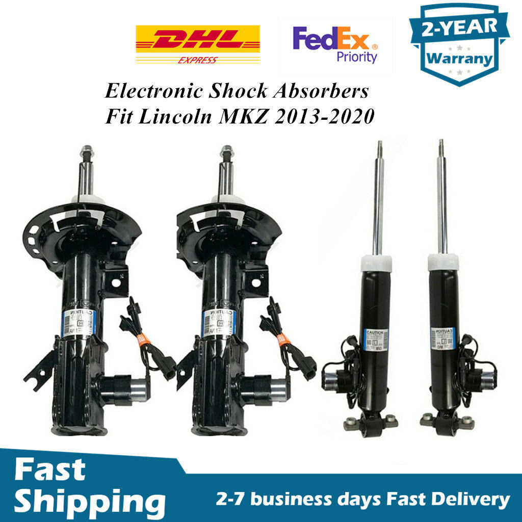 Full Set Front Rear Electric Gas DOHC Shock Absorbers Kit for Lincoln MKZ 13-20