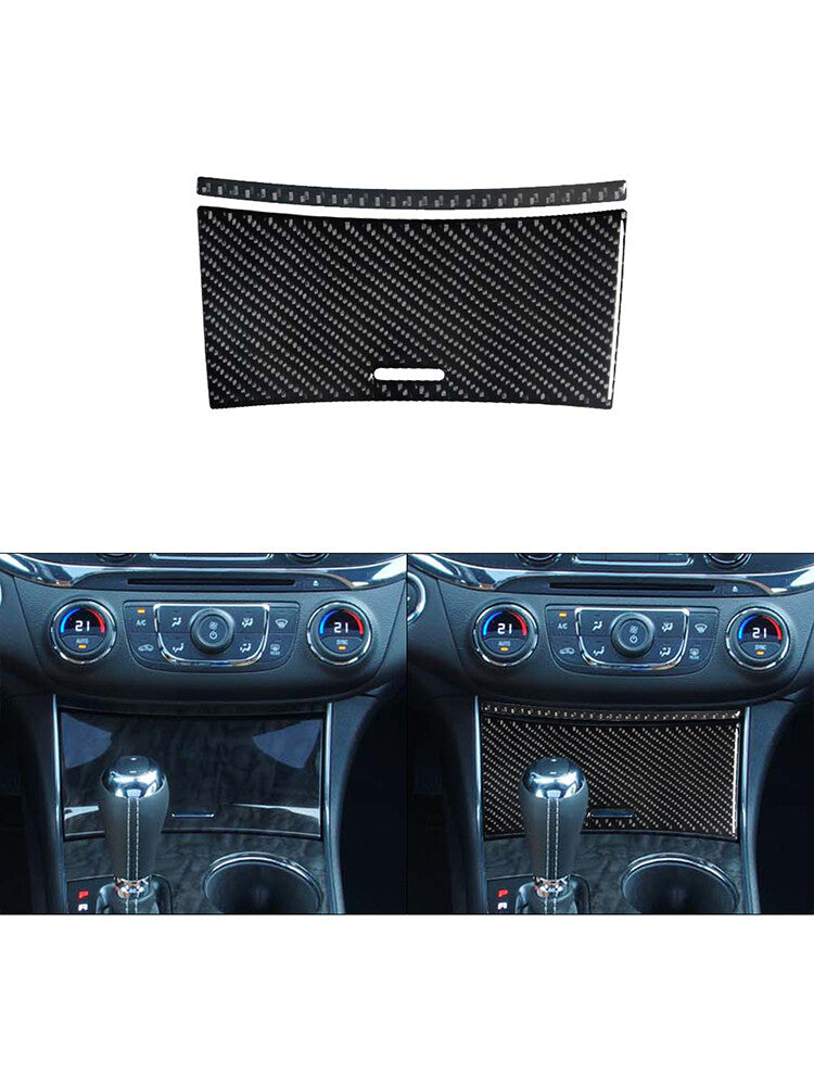 2X Central Storage Box Panel Trim Cover Carbon Fiber for Chevy Impala 2014-2020