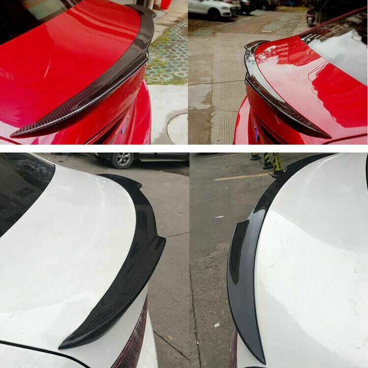 for Mazda 3 Sedan Axela 2014-2018 Carbon Fiber Trunk Lip Spoiler Boot Tail Wing