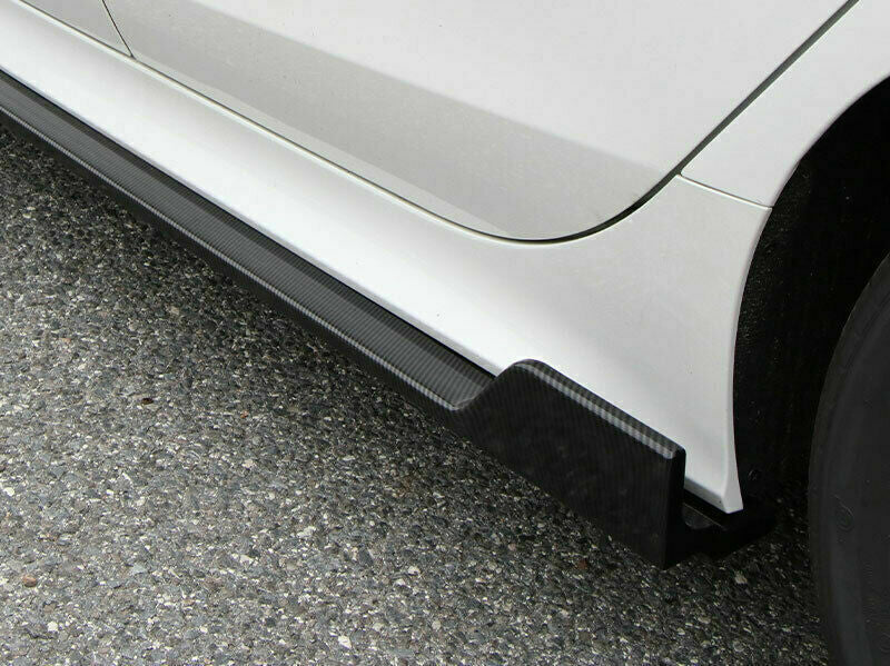 2P Carbon Fiber Side Skirts Extension Spoiler ABS for Honda for Civic 11th 2022-2023