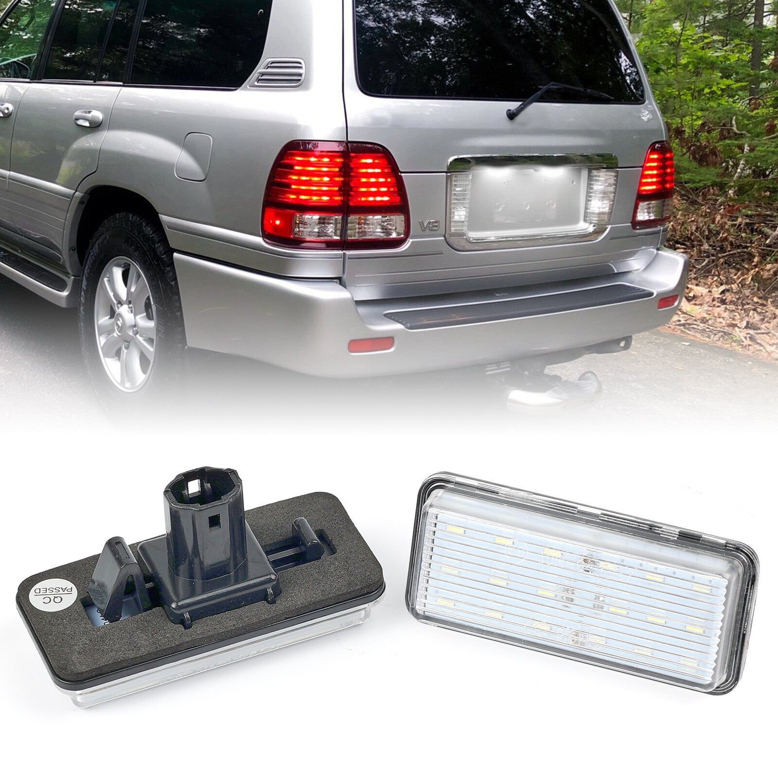 LED License Number Plate Lights for Toyota for Land Cruiser 100 120 200 for Lexus LX470
