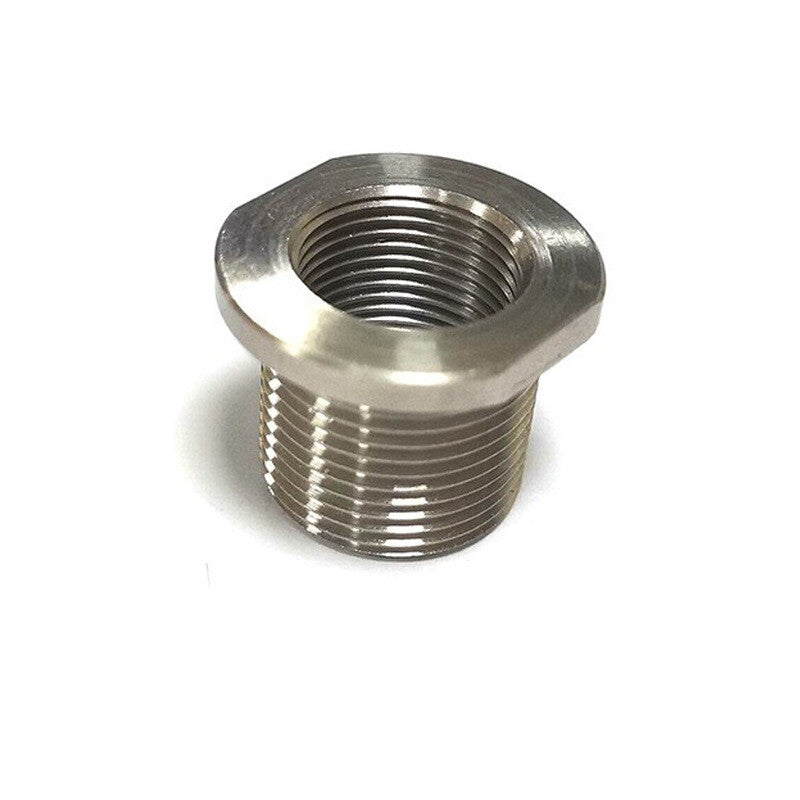 2pcs 1/2x28 ID to 5/8x24 OD Thread Protector Adapter with Washer Stainless Steel