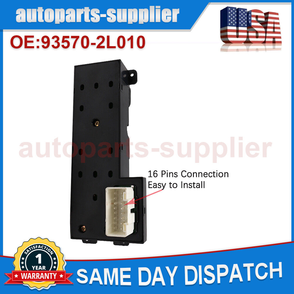 Master Power Window Switch for 09-12 for Hyundai for Elantra Touring 2.0L 93570-2L010