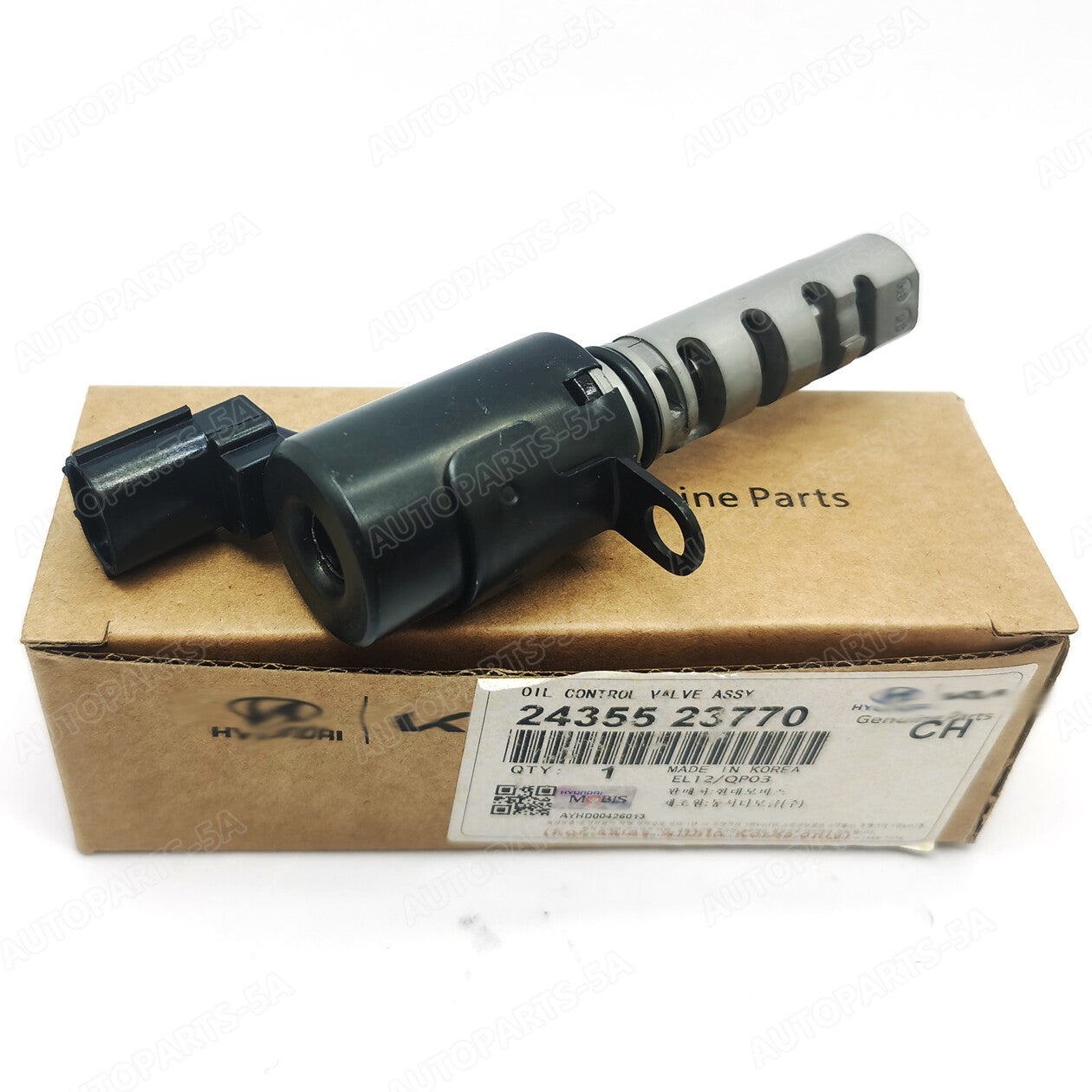 Engine variable valve timing solenoid VVT 24355-2370 is suitable for Hyundai - for Kia 2.0L engines manufactured between May 12th and December 2018.