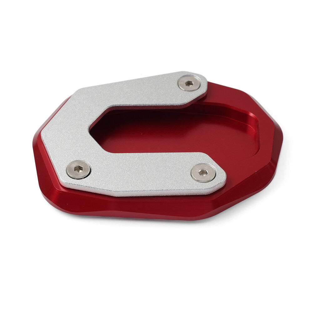Kickstand Foot Side Stand Plate Extension Pad for Ducati Scrambler 800 14-18 red