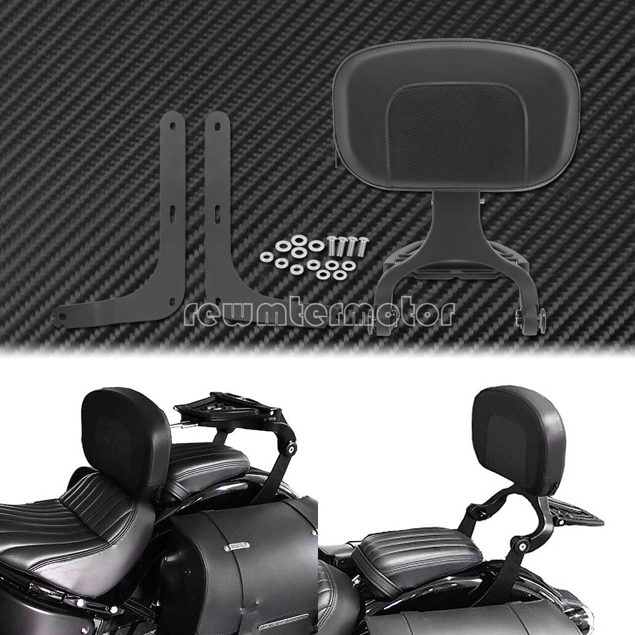 Adjustable Driver  Passenger Backrest Mounting Fit For Indian Scout 2014-2021