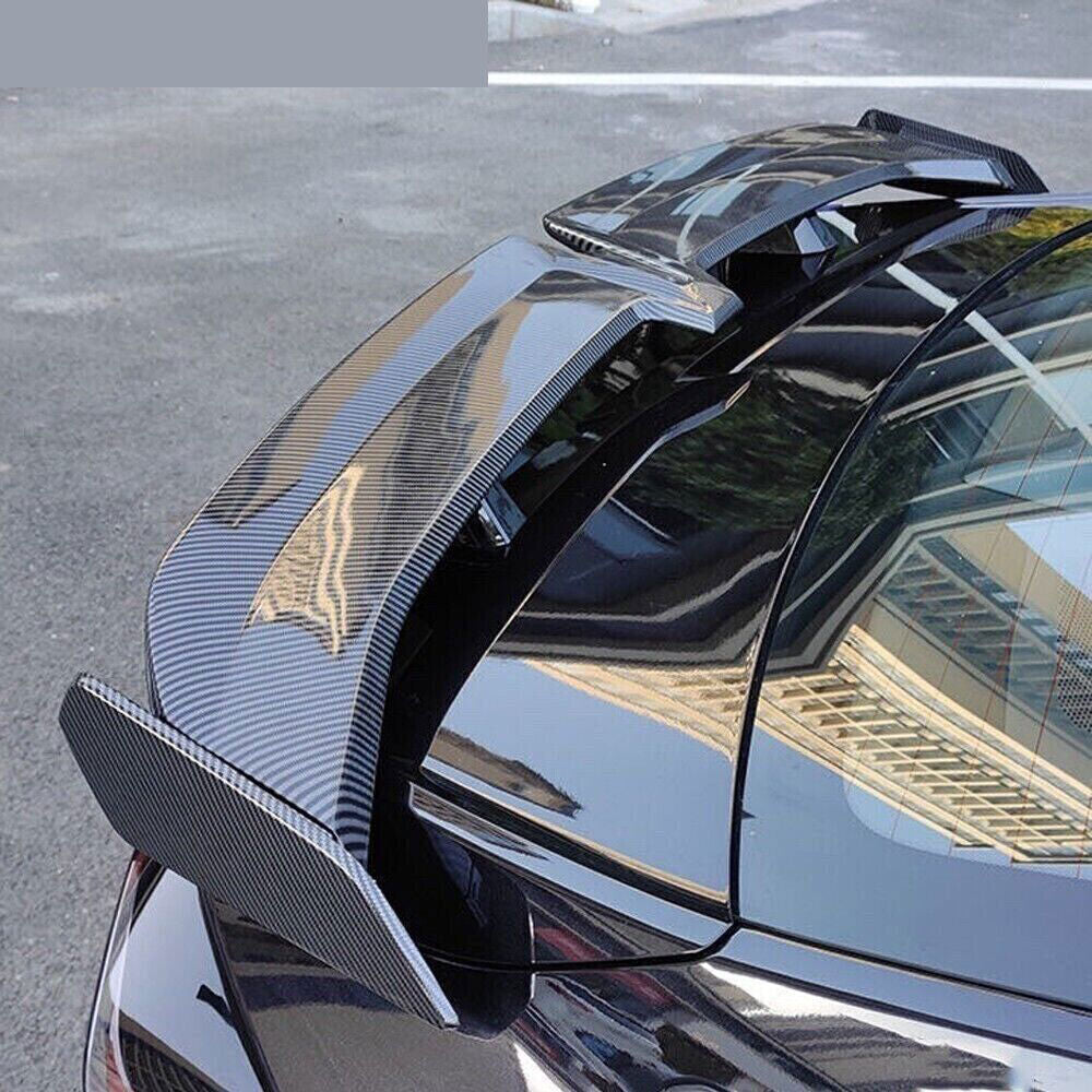 Carbon Fiber ABS Trunk Spoiler Tail Wing Lip Guard For 2021-23 for Hyundai for Elantra