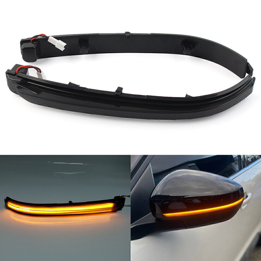 2PCS Rearview Mirror Dynamic Turn Signal Light for Peugeot 3008 P84 5008 2017-21